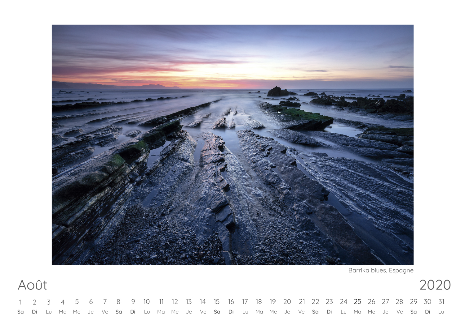 Calendrier 2020 Annick Aout