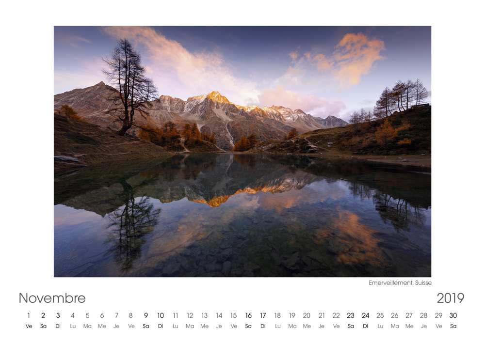 Calendrier 2019 Novembre