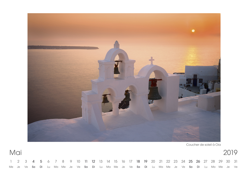 Calendrier 2019 Mai