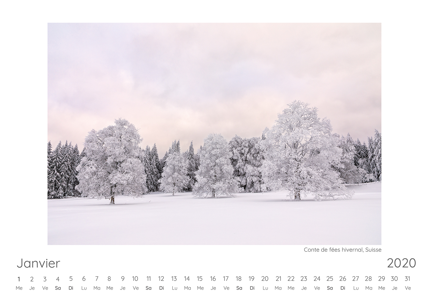 Calendrier Photo 2020 2