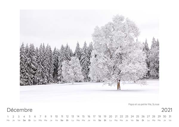 Calendrier 2021 Decembre