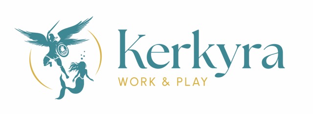 Kerkyra Logo Bleu Dore   Moyenne