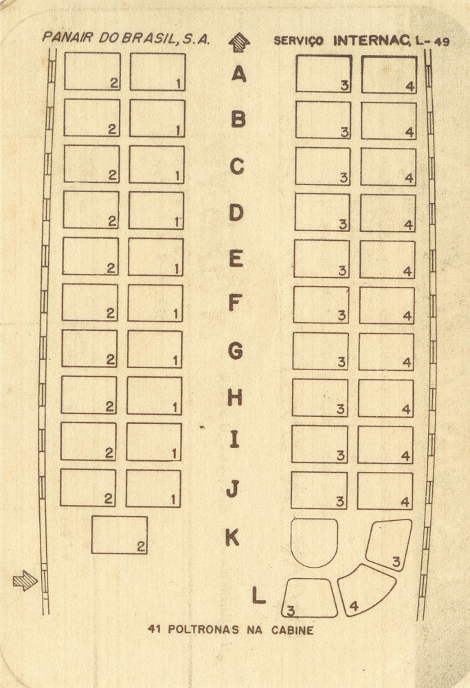 Panair Seating Card L049 3